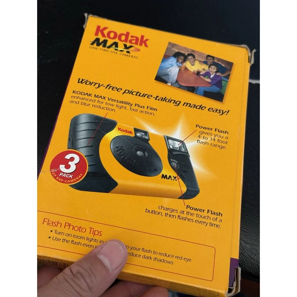 Kodak One Time Use Camera 3 Pack‎ Power Flash Exp 2/05 , 27 Exposures X3